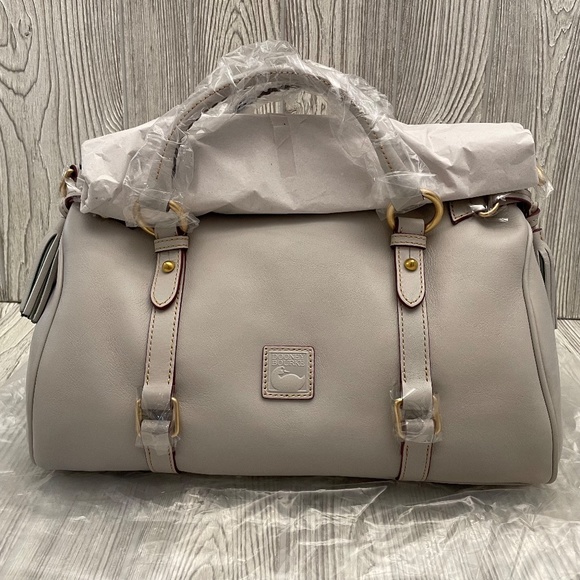 DOONEY & BOURKE Florentine Large Satchel Ecru Leather - Picture 2 of 9